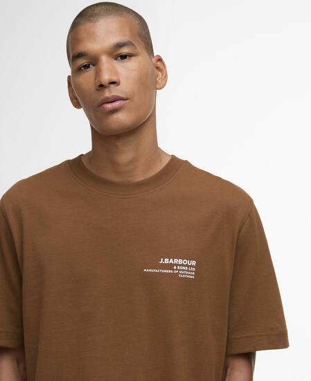 T-Shirt Parkend Photographic Relaxed Graphic Umber