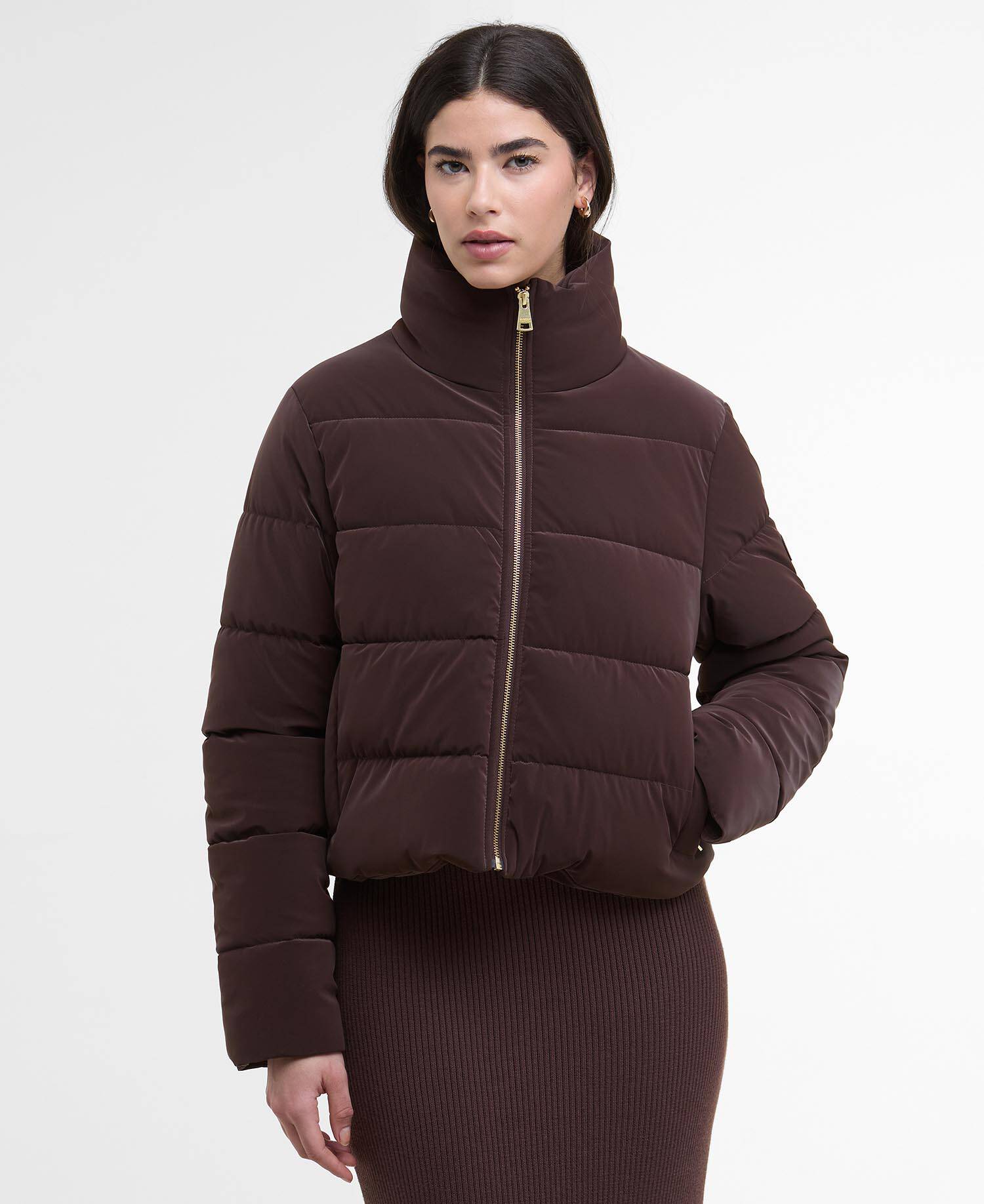 Pufferjacke Hudson Faux-Velvet image number 0