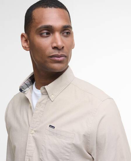 Hemd Marsden Tailored Washed Stone