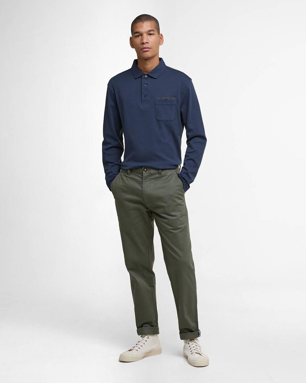Poloshirt Corpatch Long-Sleeved Tailored