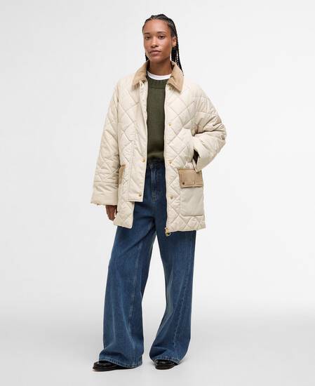 Steppjacke Aldburgh Oatmeal/Ancient Tartan