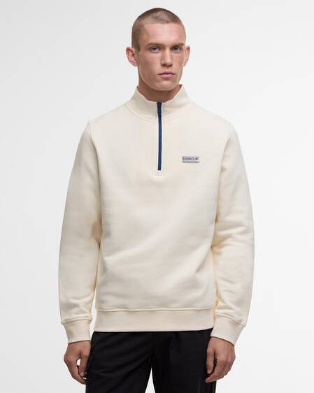 Sweatshirt Clipper Half-Zip Calico White