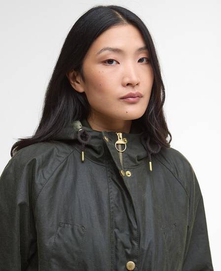 Parka Marcy Waxed Fern/Ancient Tartan