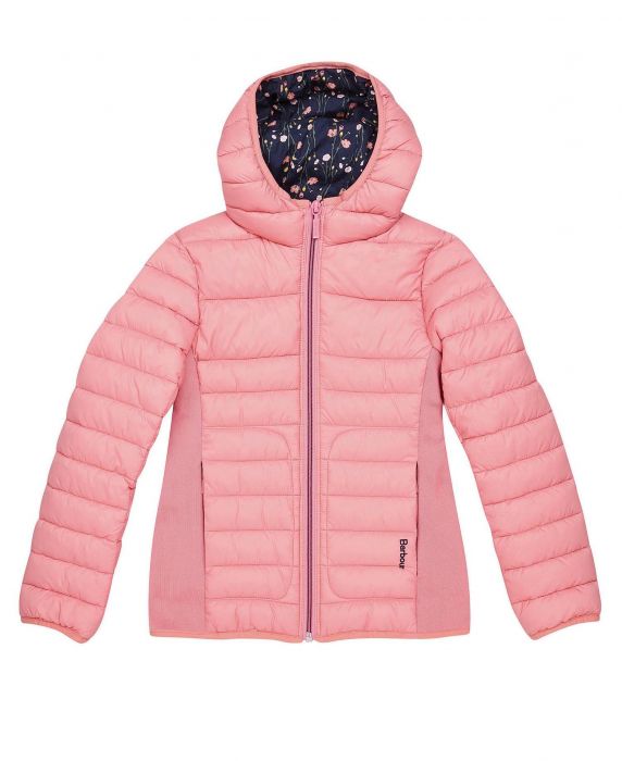 pink barbour coat