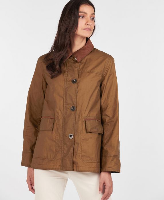 barbour green jacket womens
