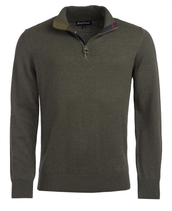 barbour thetford button neck sweater