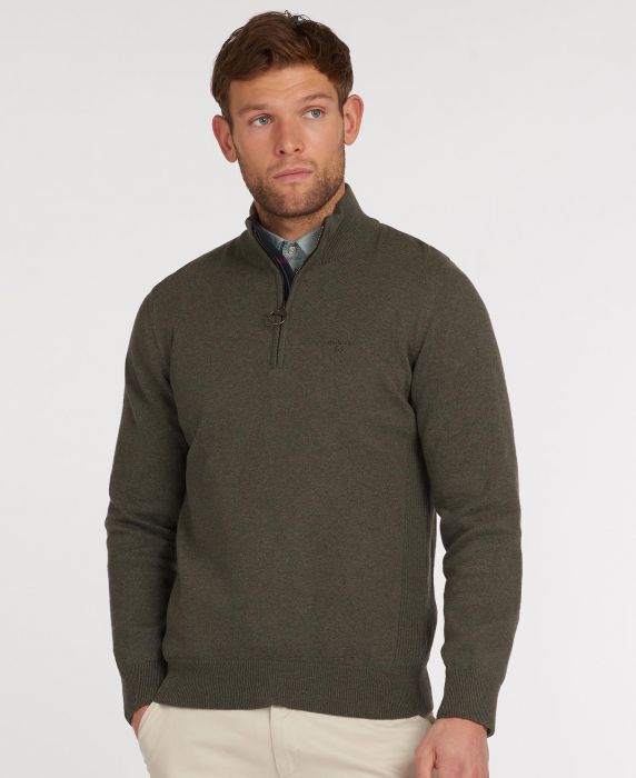 barbour thetford button neck sweater