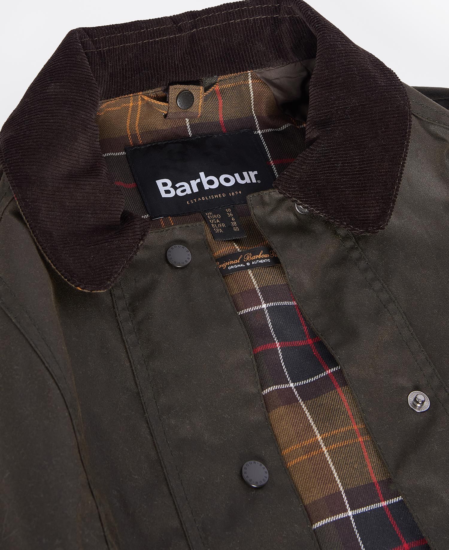 Barbour Classic Beadnell Wax Jacket in Olive | Barbour