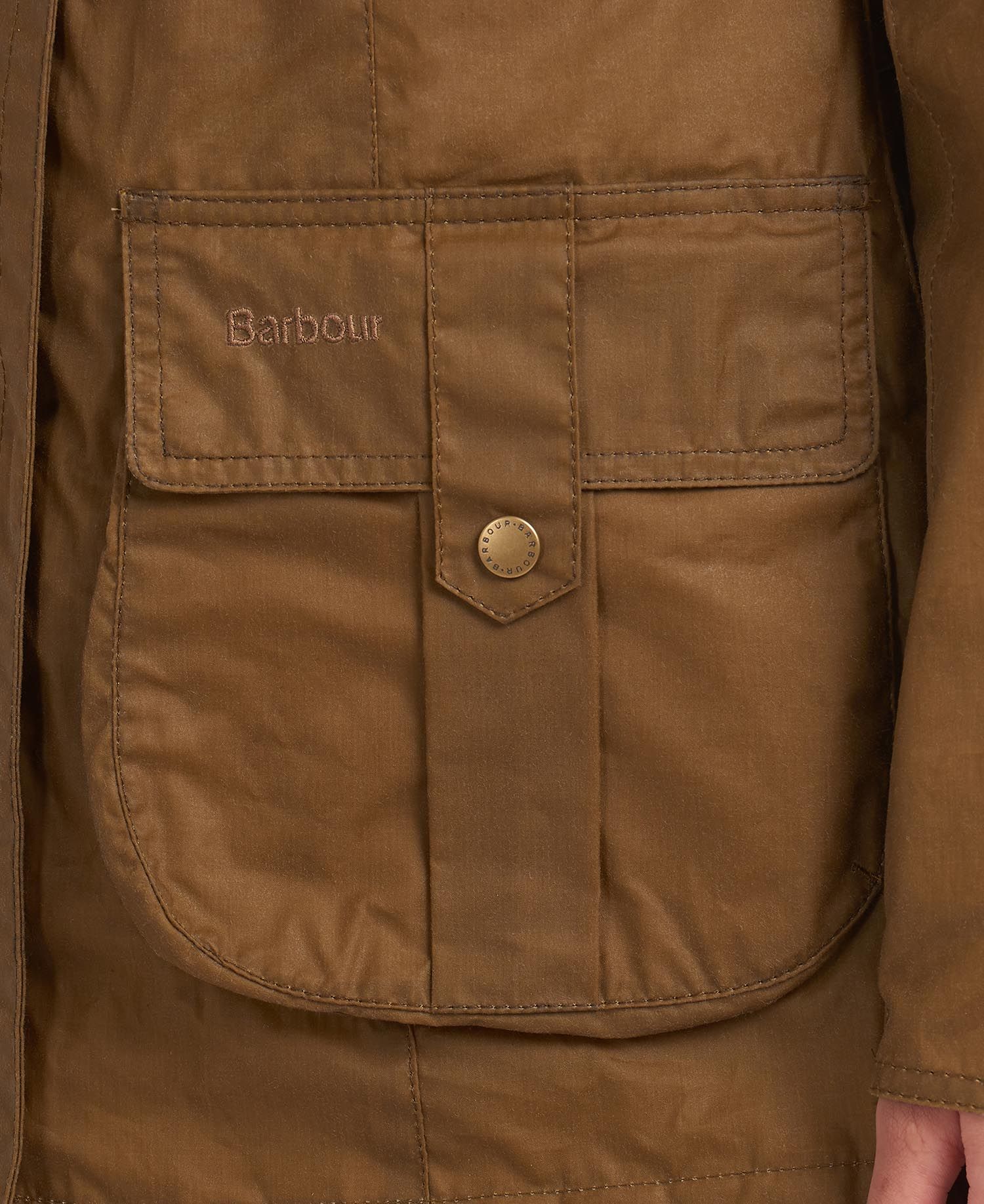 Barbour Lightweight Defence Waxed Cotton Jacket in Beige | Barbour