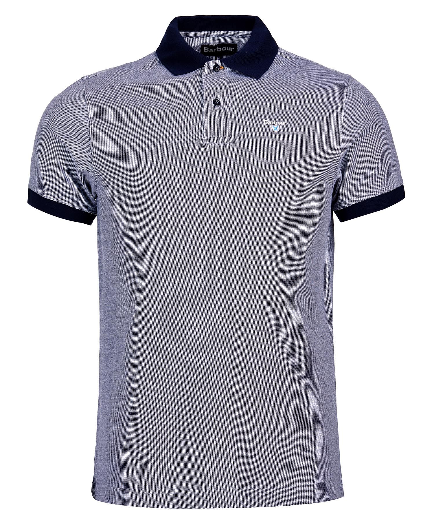 Barbour Sports Polo Mix in Blue | Barbour