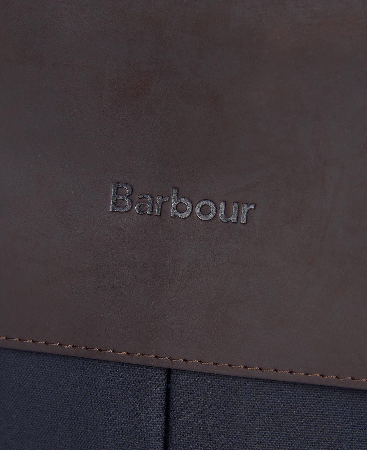 Barbour Wax Leather Briefcase in Navy | Barbour