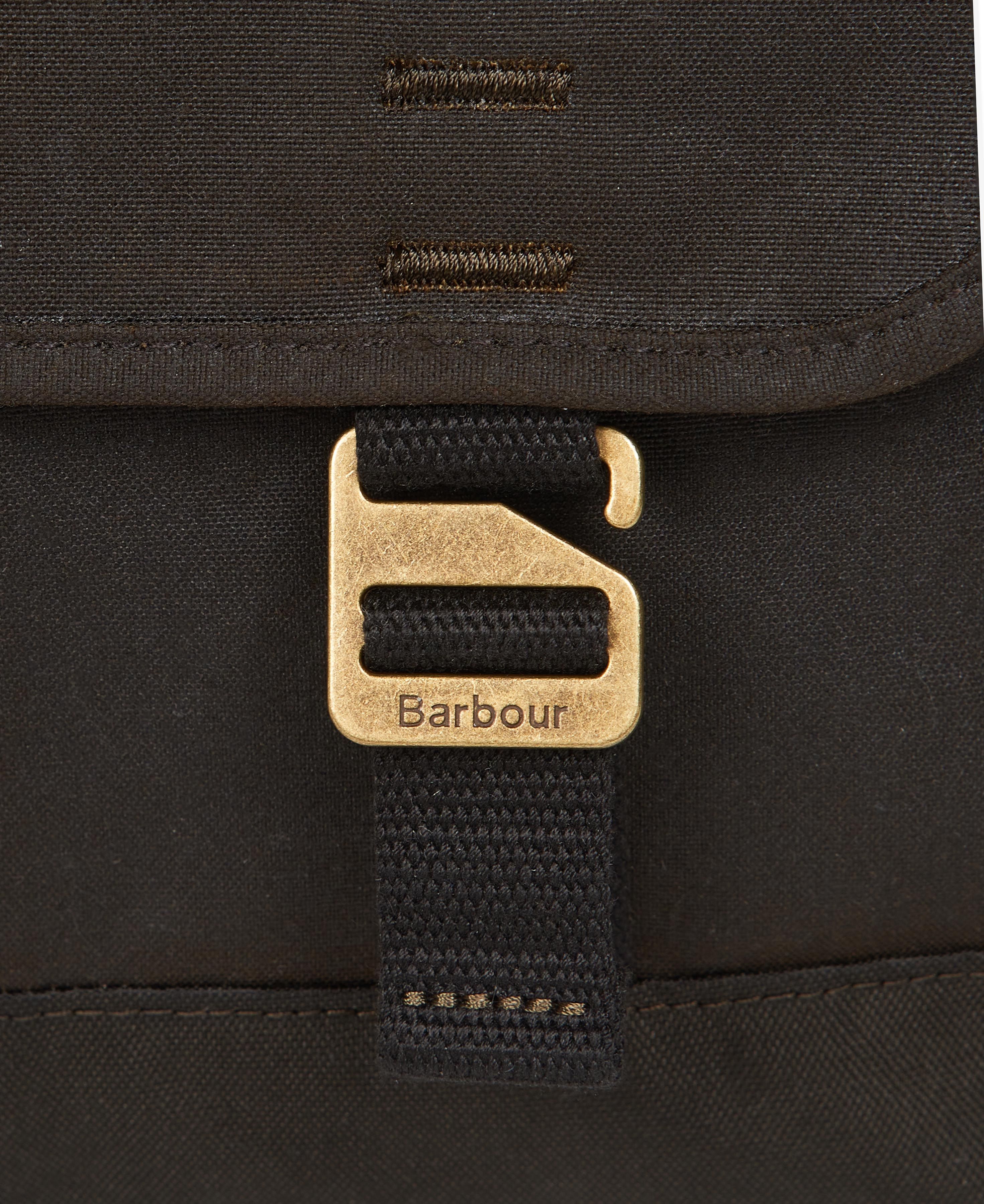 Shop the Barbour Essential Wax Messenger Bag in Olive | Barbour