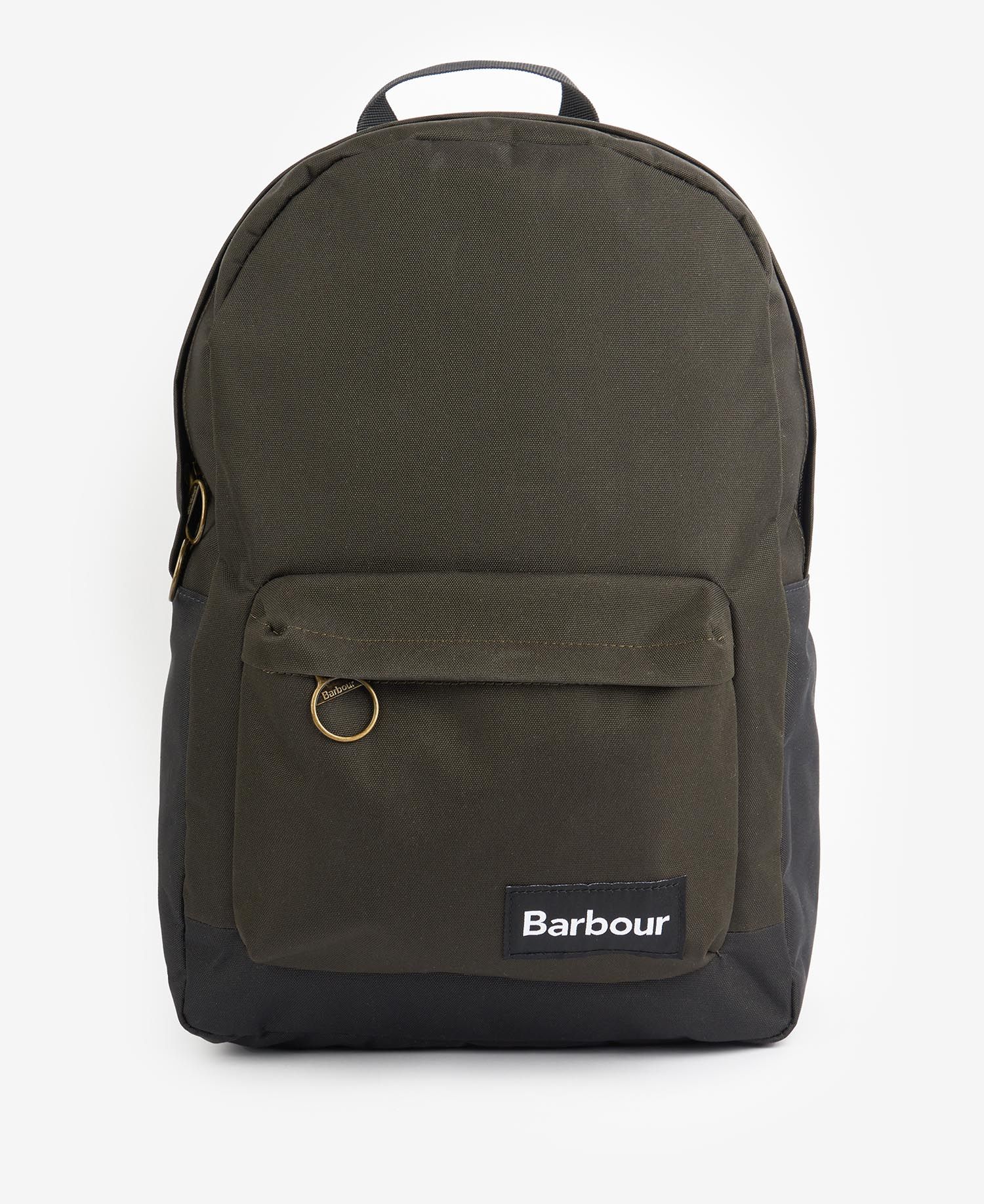 Shop the Barbour Highfield Canvas Backpack in Navy/Olive | Barbour