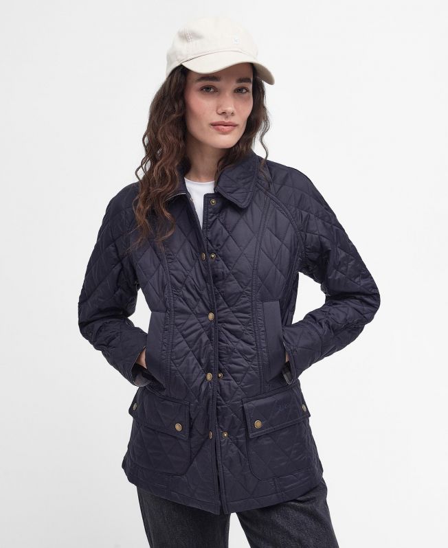 Barbour Summer Beadnell Quilt in Navy | Barbour