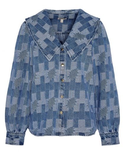 Camicia in denim patchwork Bowhill
