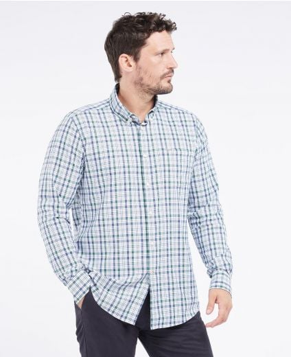 Hallhill Tailored Short-Sleeved Check Shirt