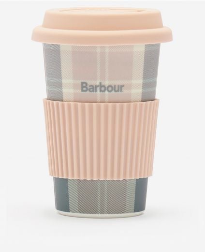 Reusable Tartan Travel Mug