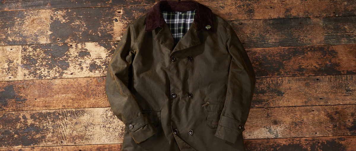 barbour galloway waxed cotton jacket