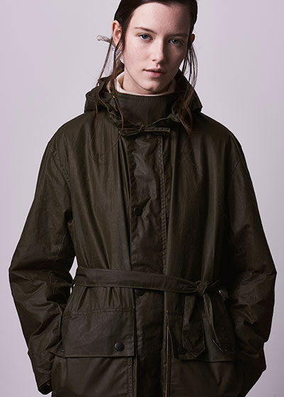 barbour margaret howell spey waxed cotton jacket