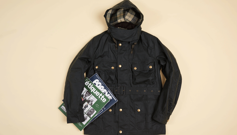 barbour sl bedale hooded wax